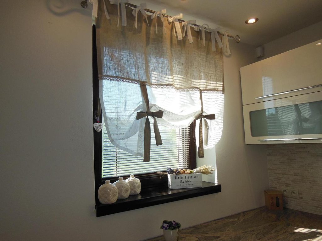 Tenda in lino in stile shabby chic per la casa e per te ...