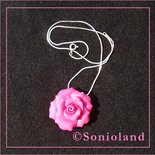 Ciondolo Rosa Fucsia