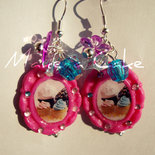 ♥ orecchini Love Cupcake , pink ♥
