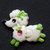 Cabochon in resina "Green Poodle" - 5 pcs