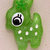 Cabochon in resina "Sparkly Green Deer" - 5pcs