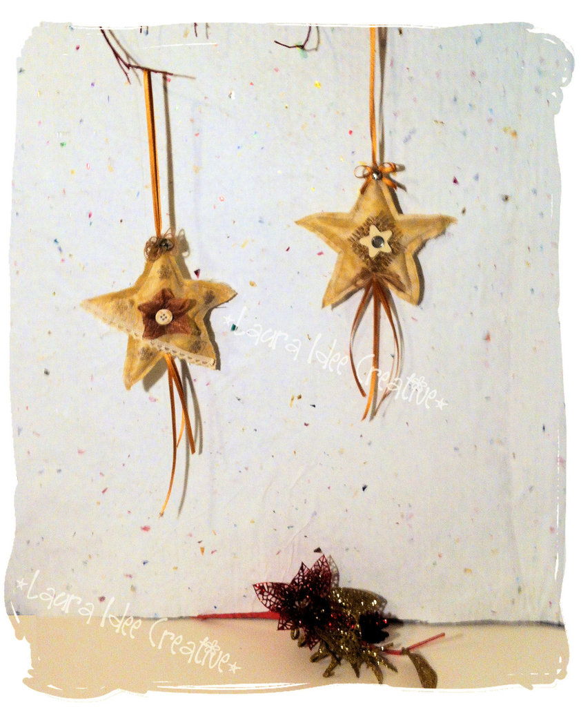 Decorazione stella shabby profumatore per armadi feste natale ...