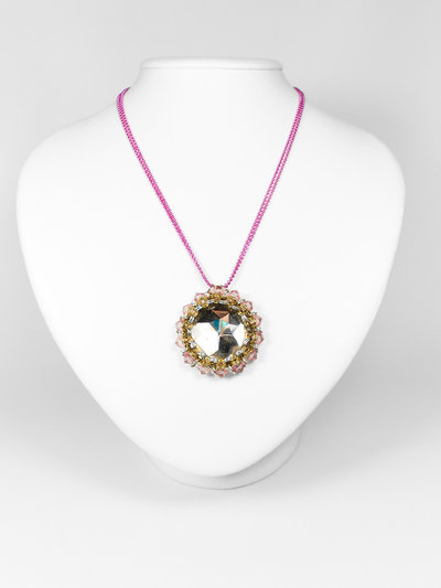 Collana cabochon cristalli bicono Daniela 03 Collana cabochon cristalli bicono Daniela 03