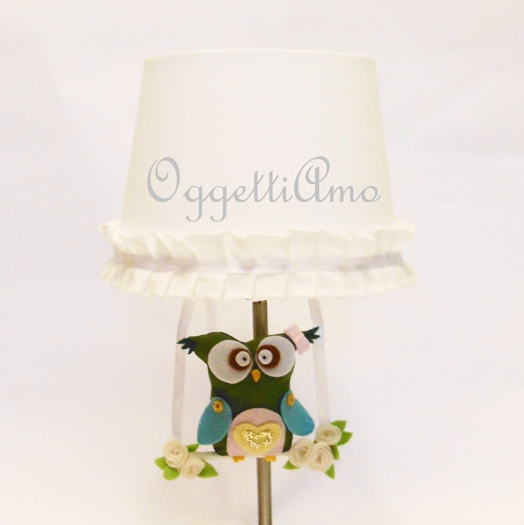 Paralume per lampada da tavola per decorare la cameretta della ... Lampade Uncinetto decorazione