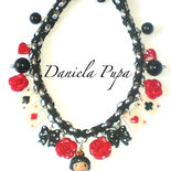 Collana Queen of Hearts charms