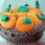 Uncinetto: Cesto di mandarini amigurumi