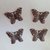 4 farfalle in filigrana rame