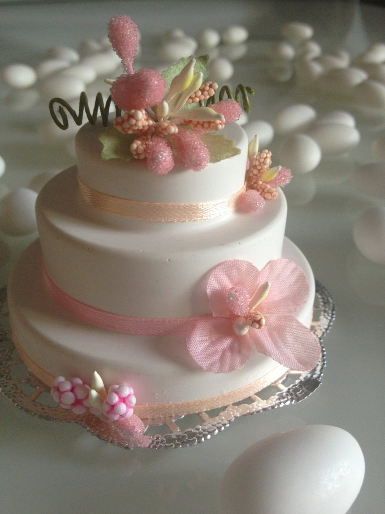 Mini wedding cake di gesso