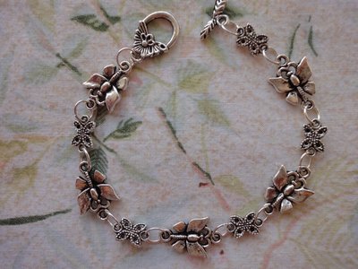 Braccialetto "farfalle" base per creare bijoux