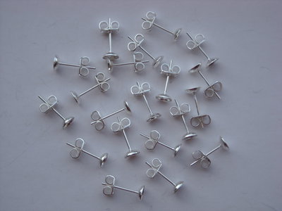 30pz Basi orecchini lobo con farfallina 30pz Basi orecchini lobo con farfallina