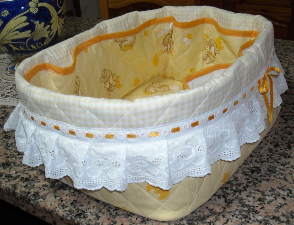 Cesto nascita neonato porta oggetti o prodotti bagnetto ...