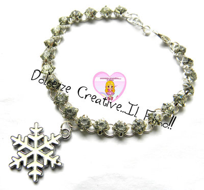 ☃ Natale In Dolcezze 2015 ☃ Bracciale Diamanti e fiocco di neve - Natalizio ☃ Natale In Dolcezze 2015 ☃ Bracciale Diamanti e fiocco di neve - Natalizio