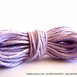 filato di lino per collane e bijoux - 20 mt. color lilla - SPESE DI SPEDIZIONE GRATIS 
