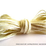 filato di lino per collane e bijoux - 20 mt. color bianco naturale - SPESE DI SPEDIZIONE GRATIS 