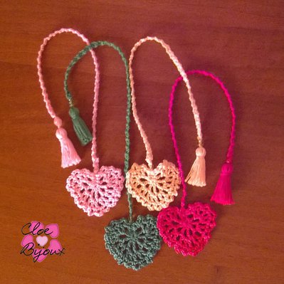 Segnalibri Cuore Crochet Segnalibri Cuore Crochet