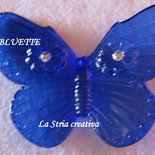 farfalla pendente in metacrilato bluette