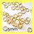 150 Anellini Nickel free dorati 5mm