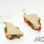 ♥ orecchini Sandwich ♥ miniatura hand made