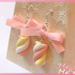 Orecchini Marshmallow In Fimo Gioielli Orecchini Di Makiomake