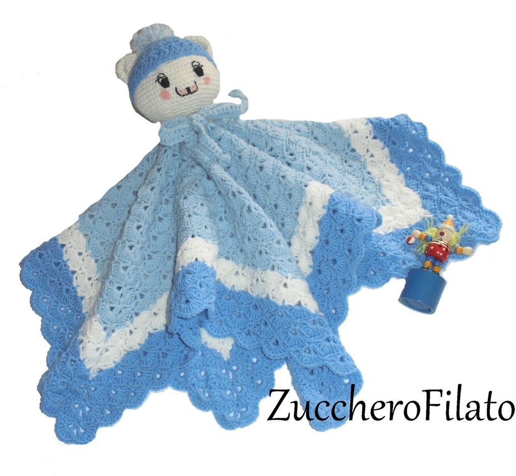 Dud copertina crochet di sicurezza per neonato testolina for Lo spazio di lilla copertine neonato
