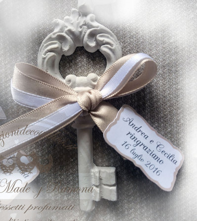 GESSETTI PROFUMATI CHIAVE SHABBY CHIC MISURE 10X4 CM SEGNAPOSTO BOMBONIERE MATRIMONIO GESSETTI PROFUMATI CHIAVE SHABBY CHIC MISURE 10X4 CM SEGNAPOSTO BOMBONIERE MATRIMONIO