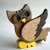 Gufo in legno colorato - Woody