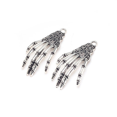 Charms mano di scheletro 19x24mm 6pz Charms mano di scheletro 19x24mm 6pz