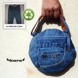 Borsetta jeans tonda Borsetta jeans tonda