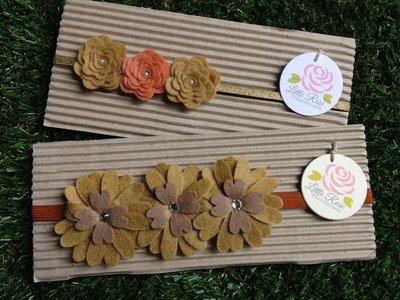 SPEDIZIONE GRATUITA!!! Set di 2 Fasce elastiche per capelli in tono corda by Little Rose Handmade SPEDIZIONE GRATUITA!!! Set di 2 Fasce elastiche per capelli in tono corda by Little Rose Handmade
