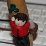 cavatappi decorato in fimo