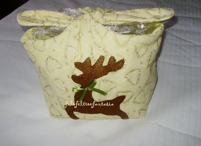 BORSA PORTA PANETTONE DI STOFFA BORSA PORTA PANETTONE DI STOFFA