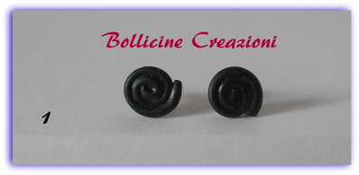 Orecchini a perno in fimo in varie forme Orecchini a perno in fimo in varie forme
