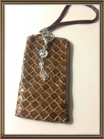 Portachiavi cuore con pochette Portachiavi cuore con pochette