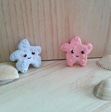 Bomboniera stella marina in fimo bimbo bimba nascita battesimo comunione Bomboniera stella marina in fimo bimbo bimba nascita battesimo comunione