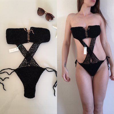 Trikini uncinetto donna incrocio taglie xs s m L Trikini uncinetto donna incrocio taglie xs s m L