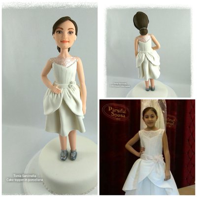 Cake topper caricatura prima comunione Cake topper caricatura prima comunione