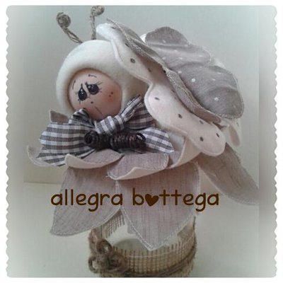 Farfalla shabby porta cotone Farfalla shabby porta cotone