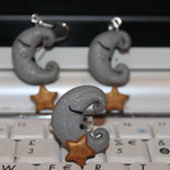 orecchini e anello luna
