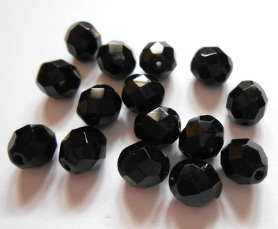 42 Perle mezzo cristallo nero 42 Perle mezzo cristallo nero