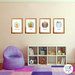 Set di 4 Quadri cameretta, 4 stagioni - camera bambini - arredo nursery - illustrazioni artistiche per cameretta bebè - newborn gift