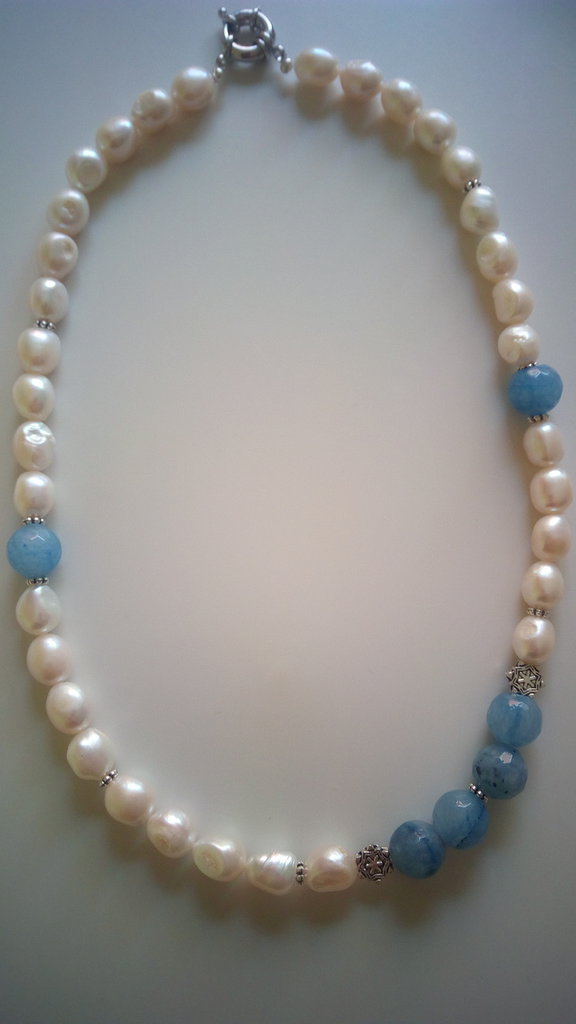 Parure 2 Pièces En Argent, Perles De Rivière & Corail - Neuf Avec Étiquettes