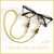 Cordino occhiali " Coccinella oro nero  " catenella portaocchiali fimo idea regalo Natale  donna bambina ragazza kawaii elegante