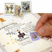 LOTTO 80 stickers/francobolli adesivi in carta "Piccolo Principe" (2.2x1.8cm ca)