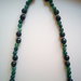 collana lunga pietre verdi e perle barocche