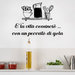 Frase adesiva per cucina con finta mensola