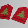 Gift tag natalizie "Albero di Natale" (2 pezzi)
