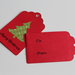 Gift tag natalizie "Albero di Natale" (2 pezzi)