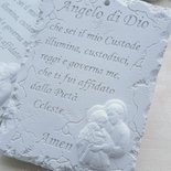 STAMPO ANGELO ANGELI silicone X fimo gessetto gessetti bomboniera segnaposto