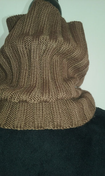 TAGVO Pile Neck Warmer - Scaldacollo invernale, morbido e spesso, fodera in pile, sciarpa elastica con collo a gaiter, antivento e sci, maschera passamontagna per uomini e donne, taglia universale, 1