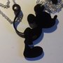 (406) Ciondolo micky mouse con collana fina